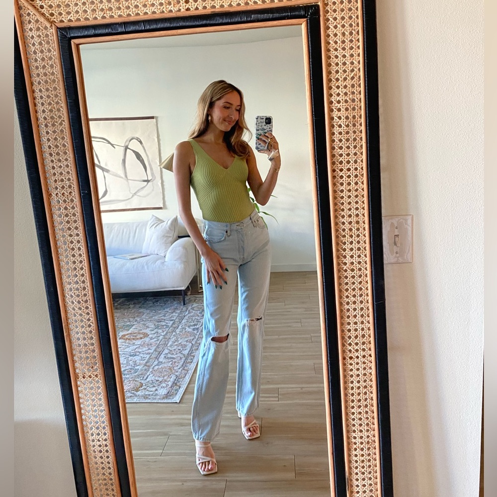 RE/DONE distressed bootcut denim